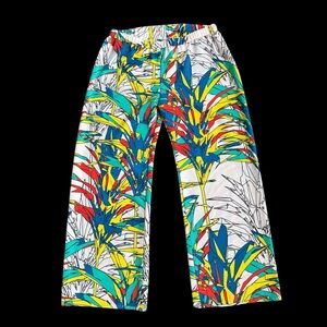 Manuhealii pants polyester elastic waist no pockets Medium